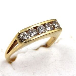 2/3 carat natural diamond ring 14k size 5 1/2